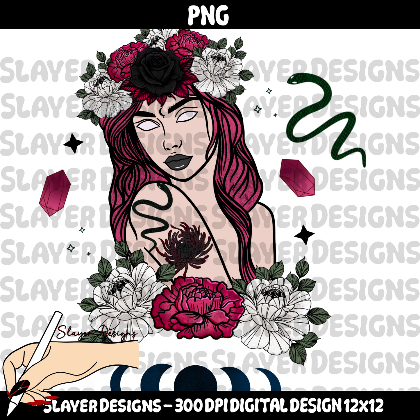 SLAYER-2025 - Floral Goddess - MAY MYSTERIES - PNG