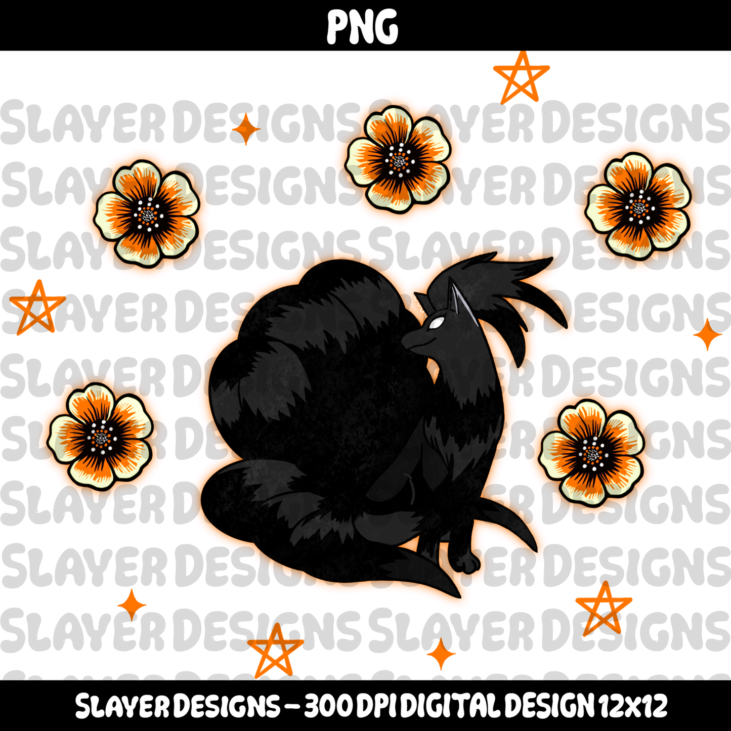 SLAYER-2025 - Nine Tailed Fox - PNG