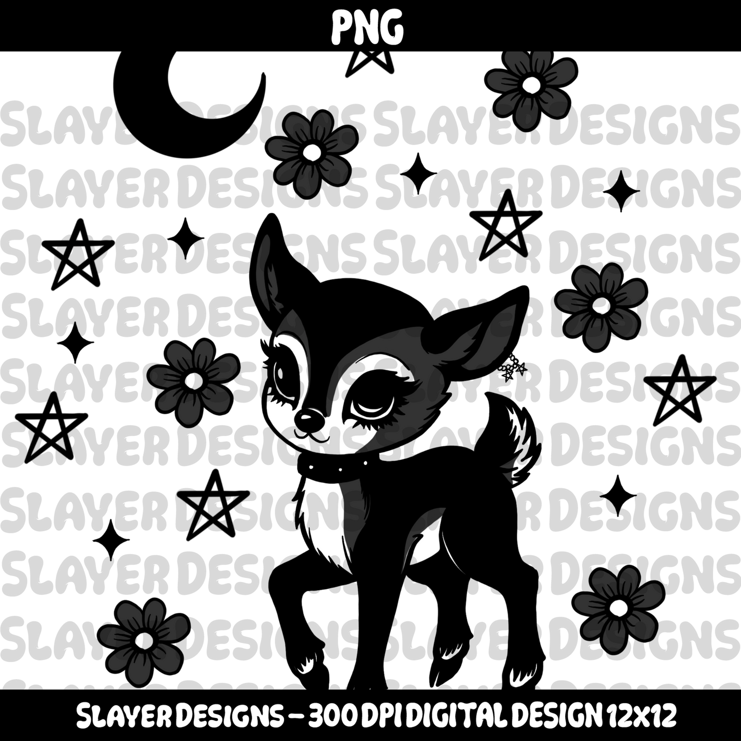 SLAYER-2025 - Gothic Spring Deer - PNG