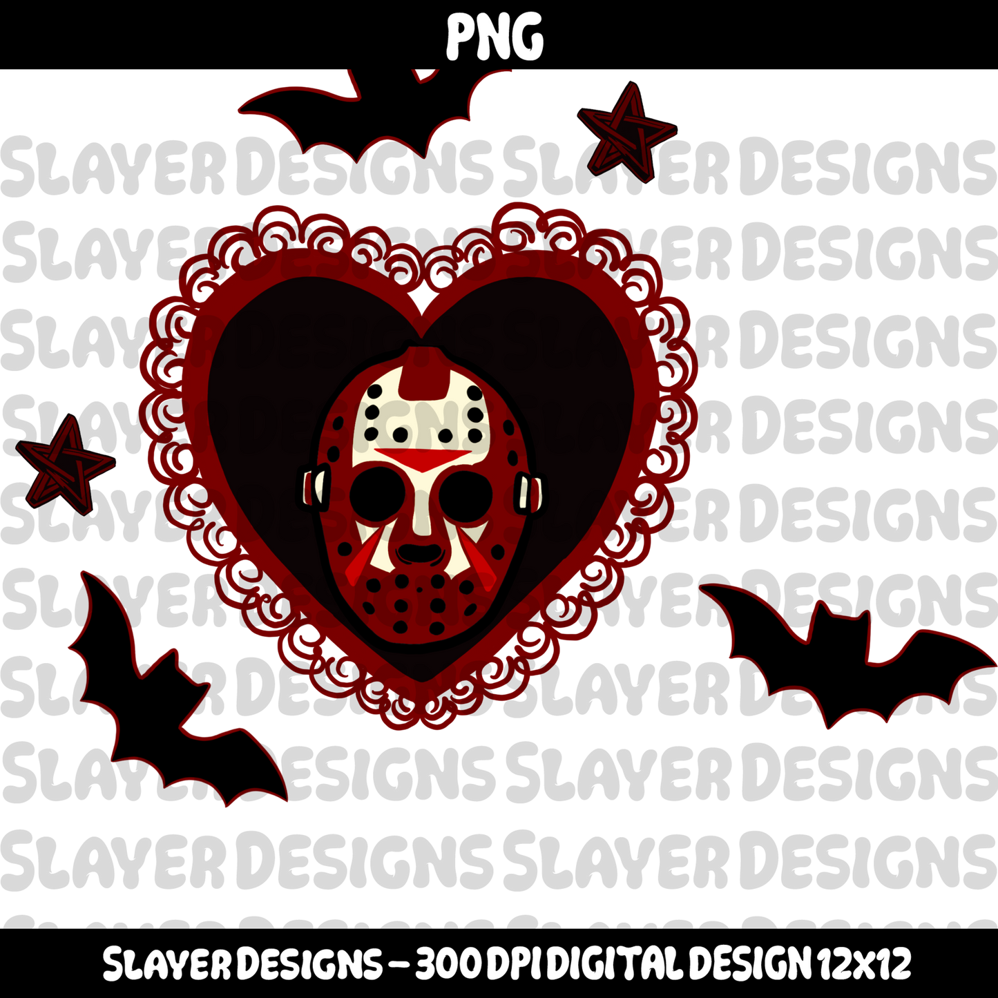 SLAYER-2024 Jason tattoo heart - PNG