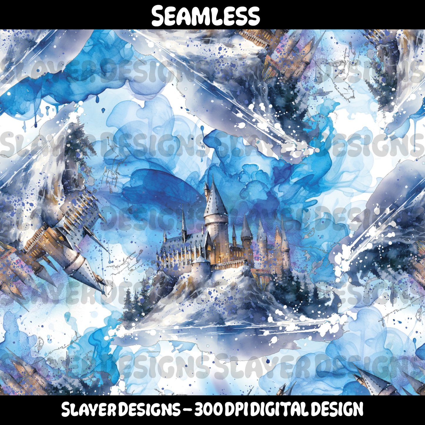 SLAYER-2024 Blue Watercolour Wizard