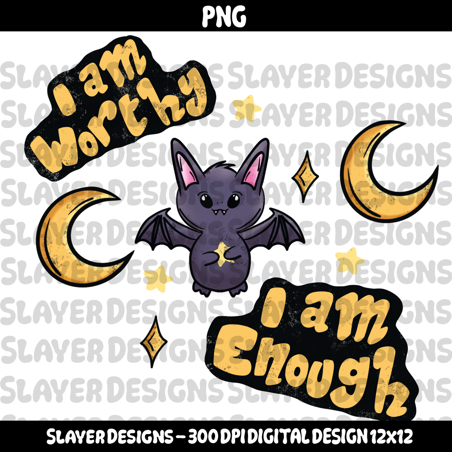 SLAYER-2025 - Celestial Affirmations - PNG