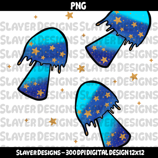 SLAYER-2025 - Celestial Mushrooms - HEXTOBER DAY FIVE - PNG