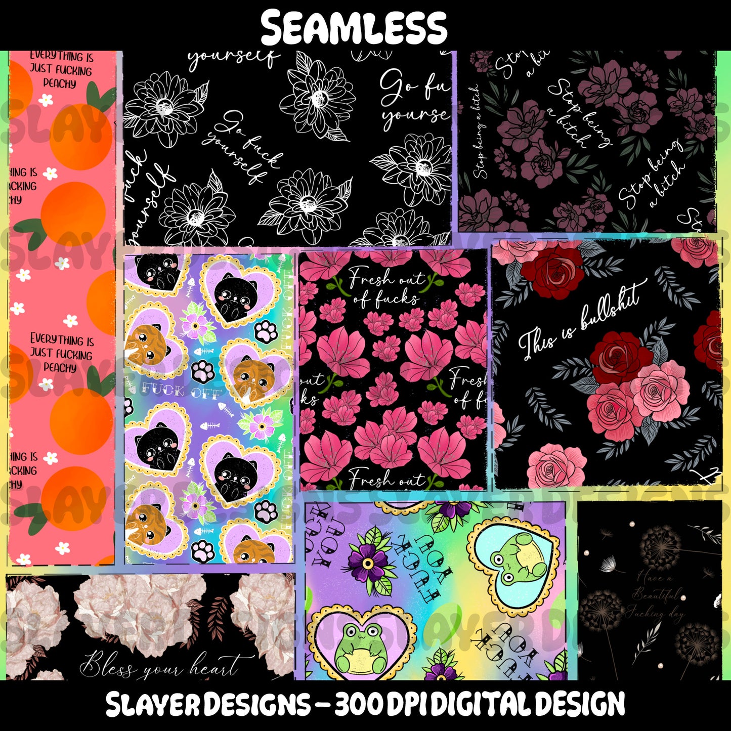 SLAYER-2025 -  Patchwork Swears - HEXTOBER DAY SEVEN - MAIN