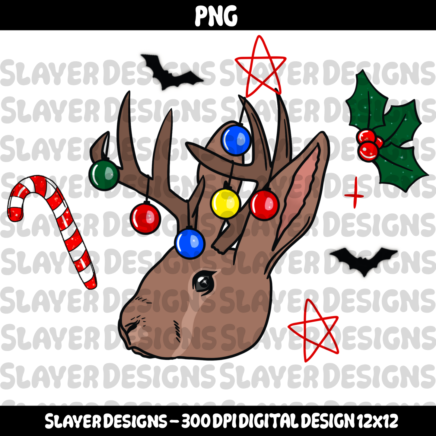 SLAYER-2025 - Weird Christmas - HEXTOBER DAY SIXTEEN - PNG