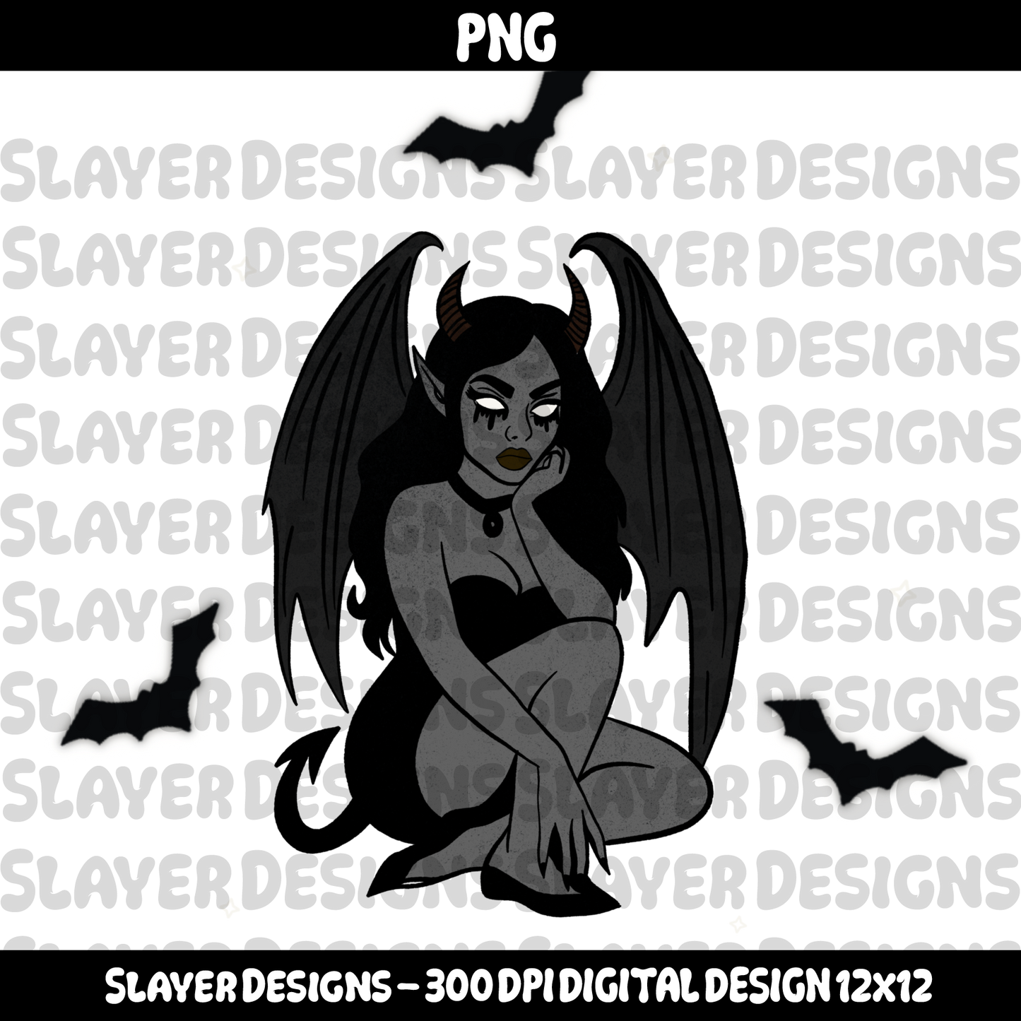 SLAYER-2025 - Gargoyle Girl - HEXTOBER DAY TWO - PNG