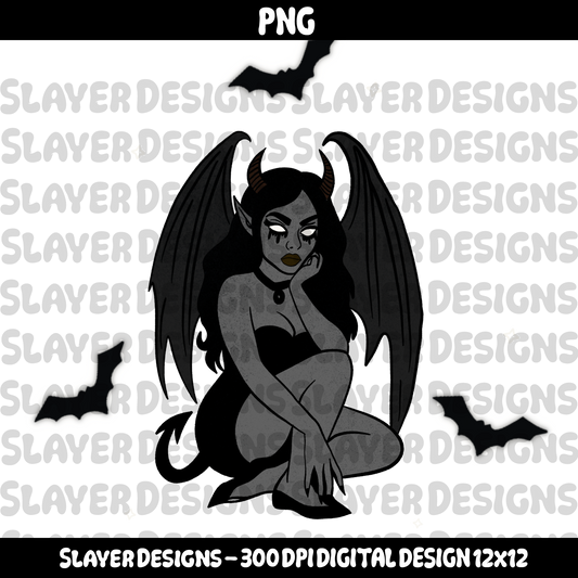 SLAYER-2025 - Gargoyle Girl - HEXTOBER DAY TWO - PNG