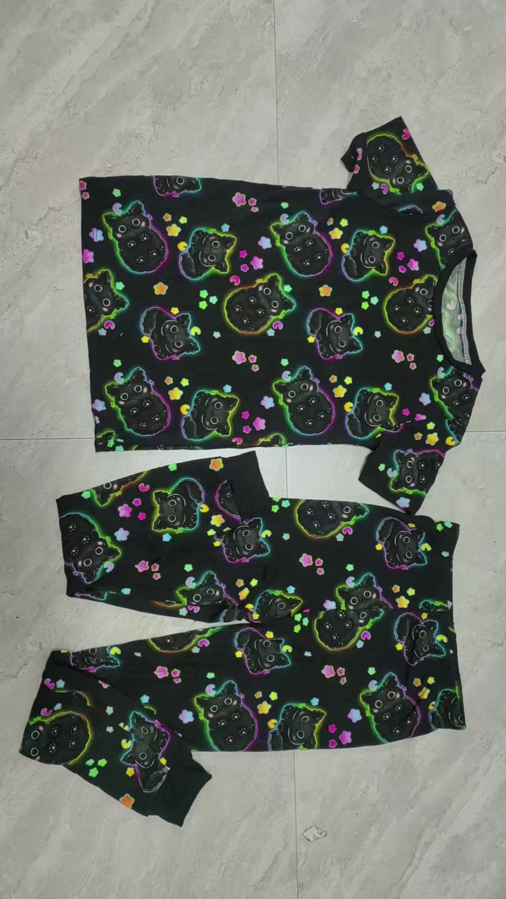 Cats & Bats - Bamboo Kids Two Piece Set - RETAIL