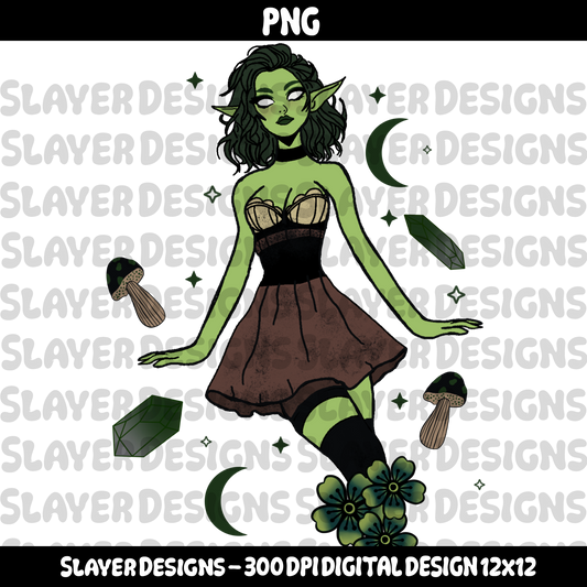 SLAYER-2025 - Eldritch Elf - HEXTOBER DAY THREE - PNG