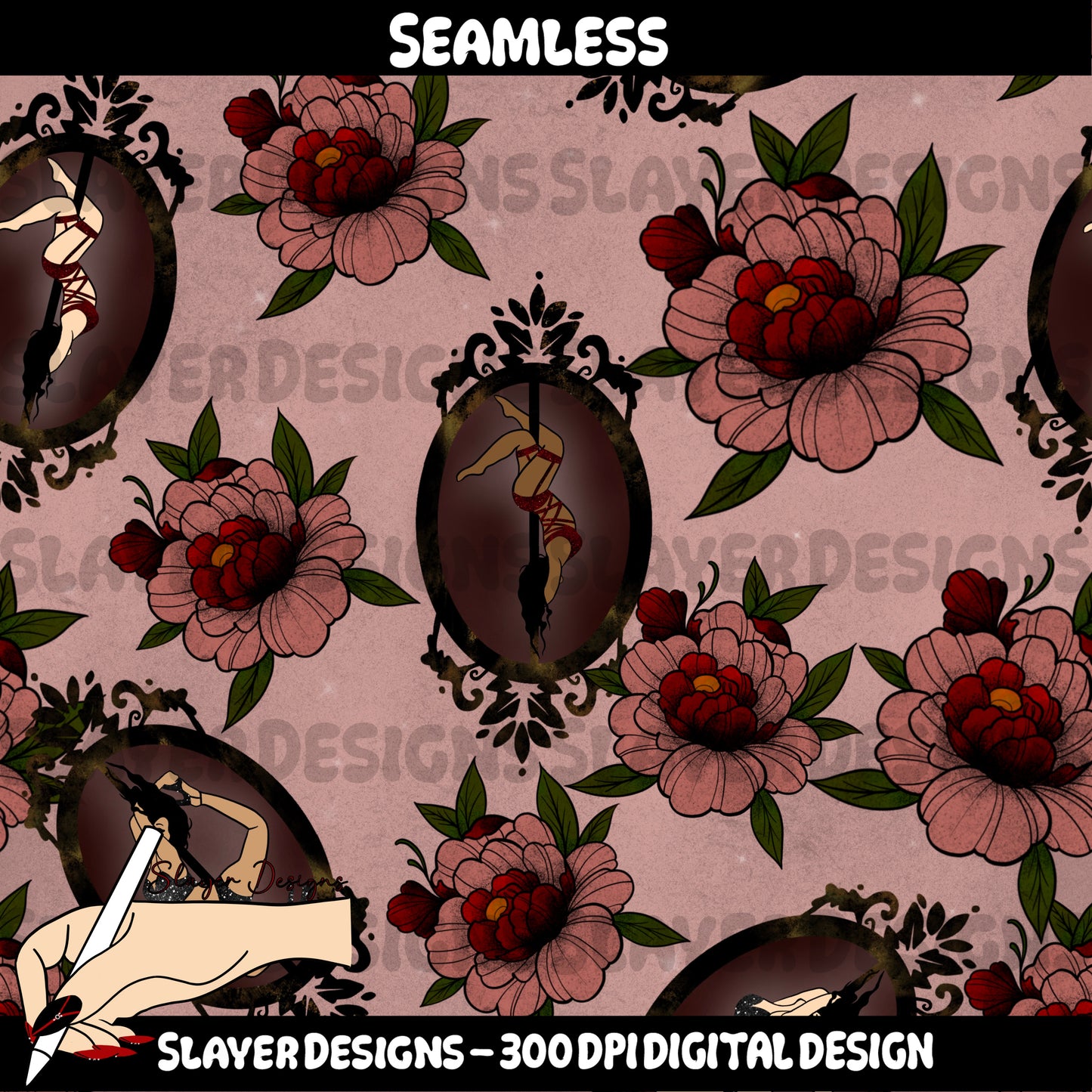 SLAYER-2025 - Tattoo Pole Dancers Grungey Stars - MAIN