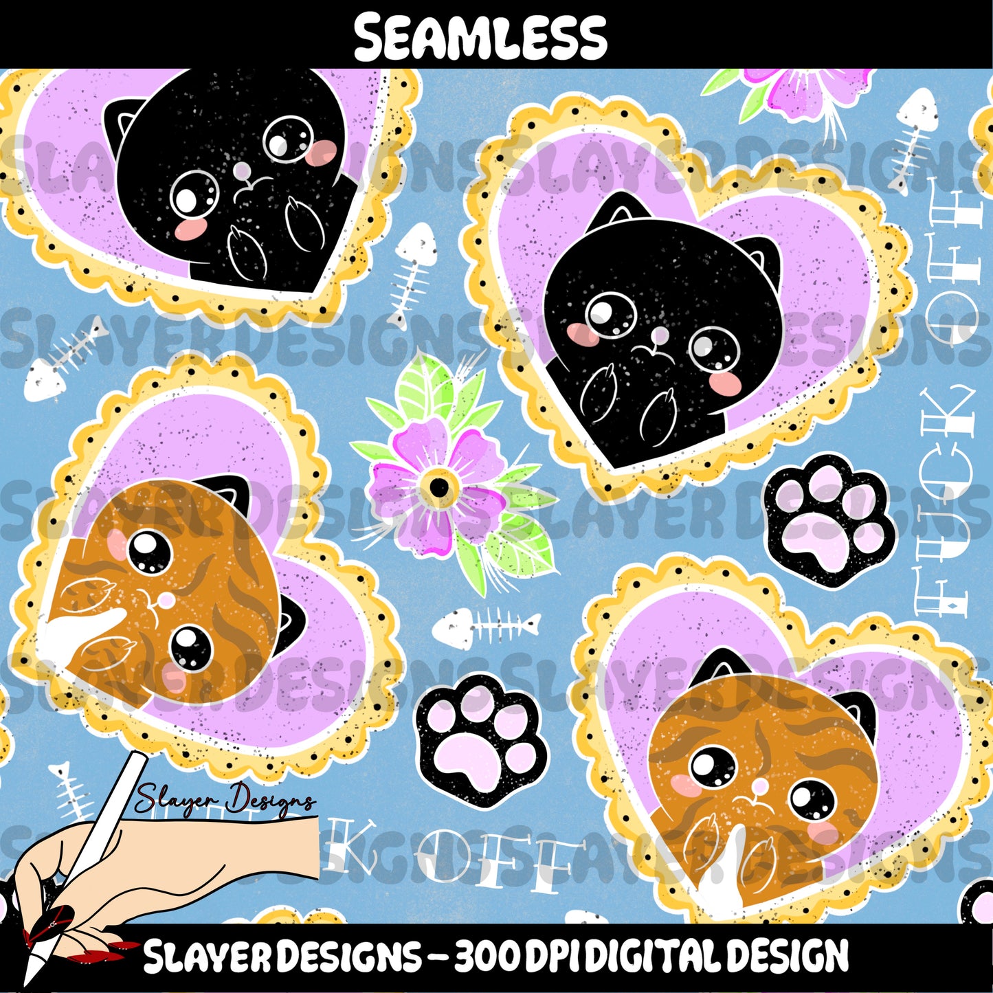 SLAYER-2025 - Fuck Off Tattoo Kitties - MAIN