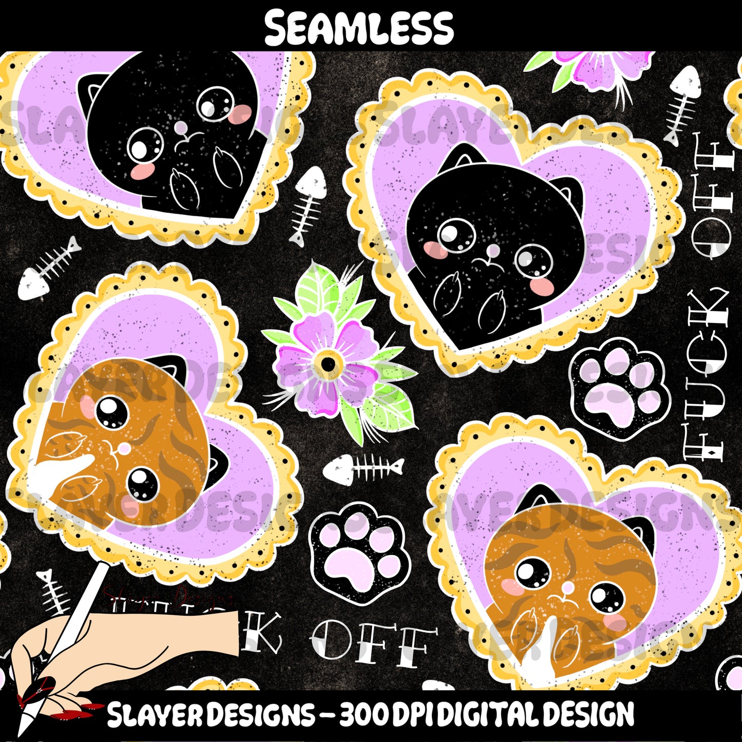 SLAYER-2025 - Fuck Off Tattoo Kitties - MAIN