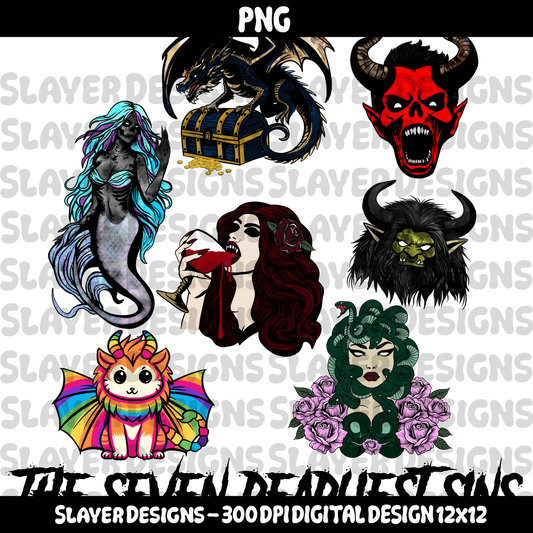 SLAYER-2025 - Seven Deadly Sins - Mashup - PNG