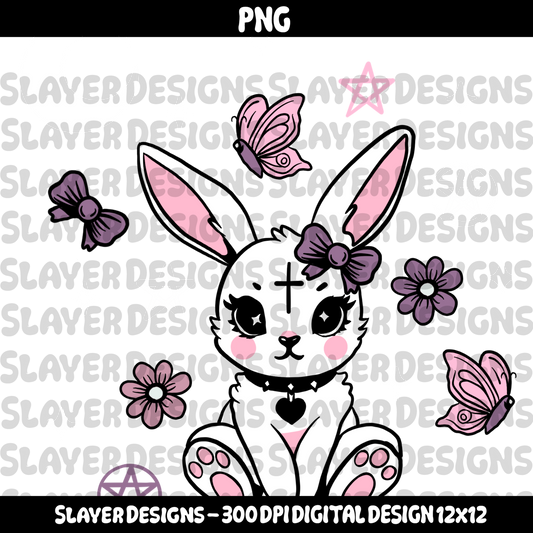 SLAYER-2025 - Gothic Spring Bunny  - PNG