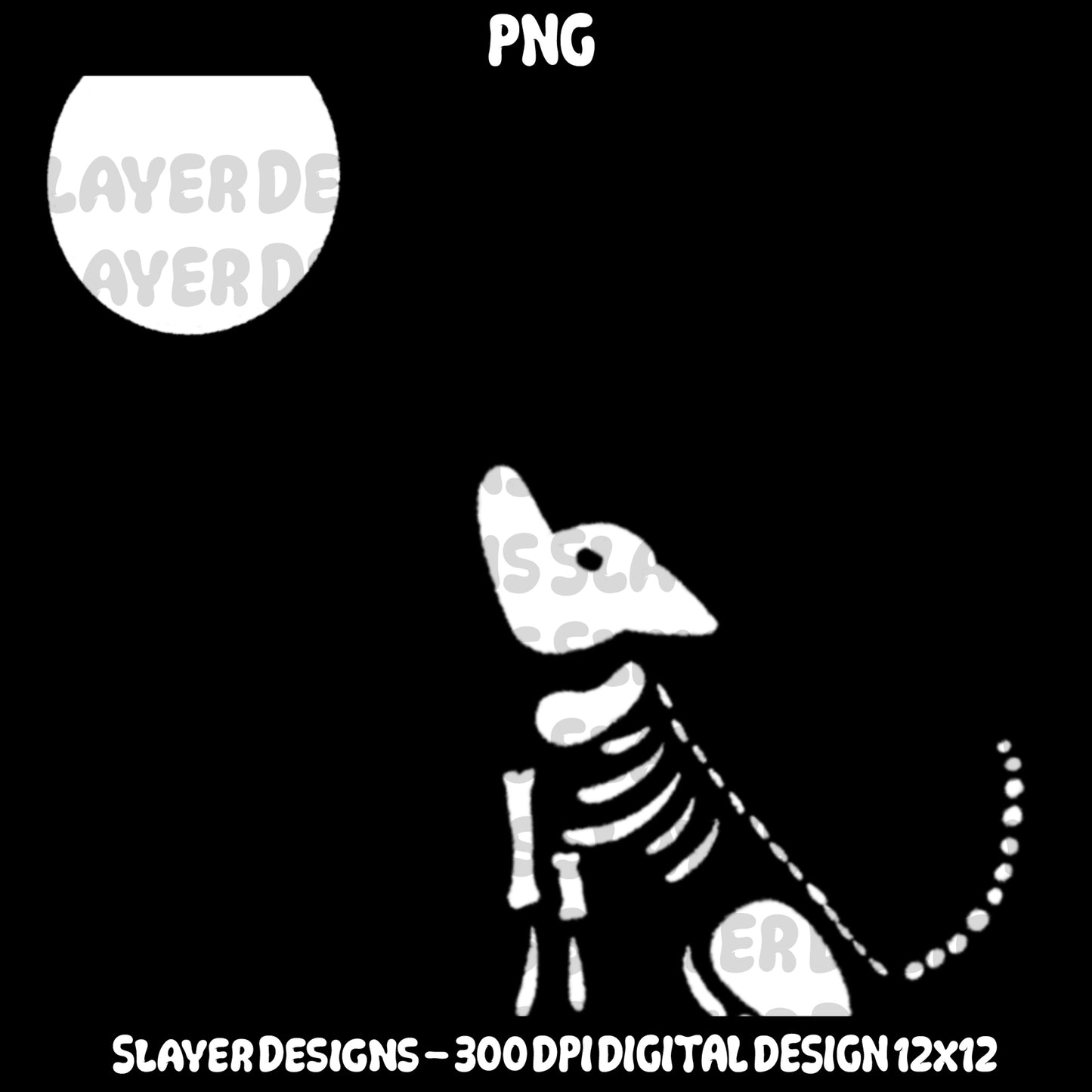 SLAYER-2024 - Wolf Skeleton  - PNG