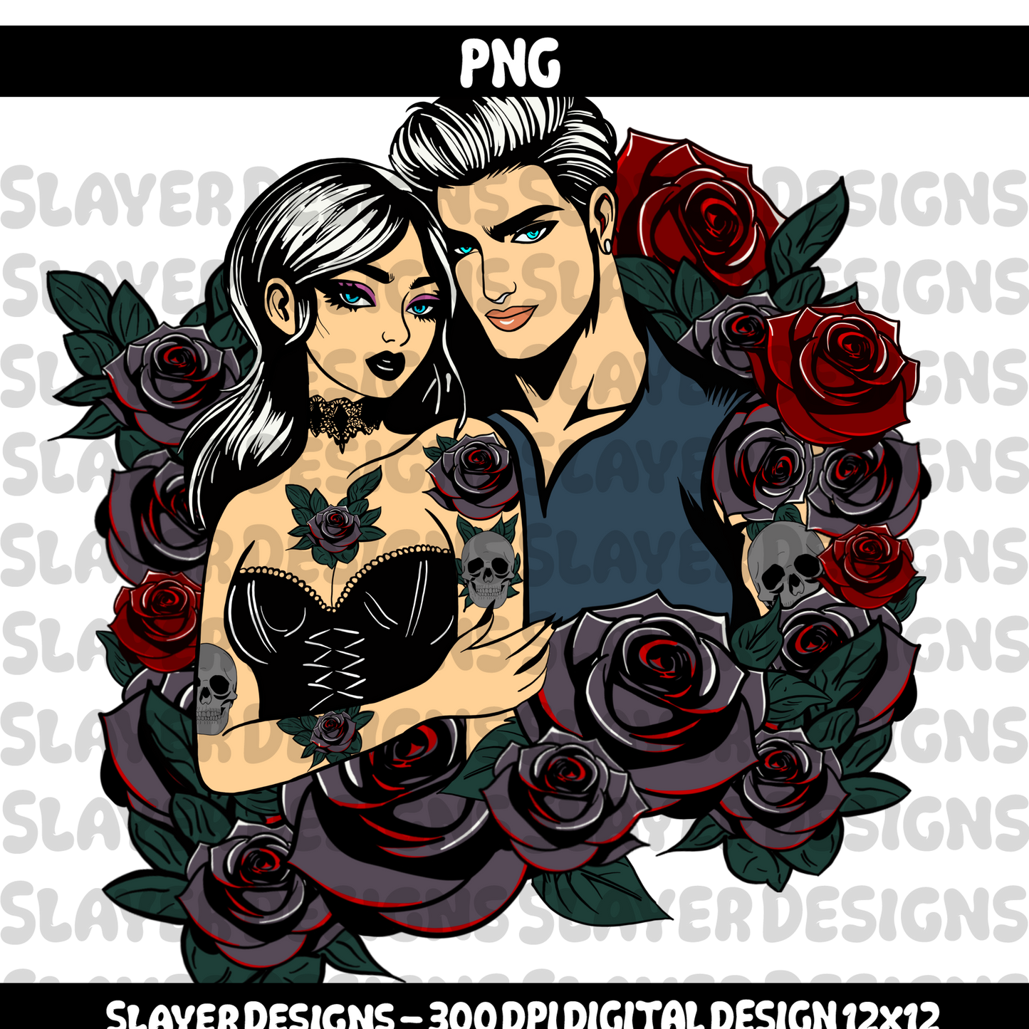 SLAYER-2024 Dark romance lovers - PNG