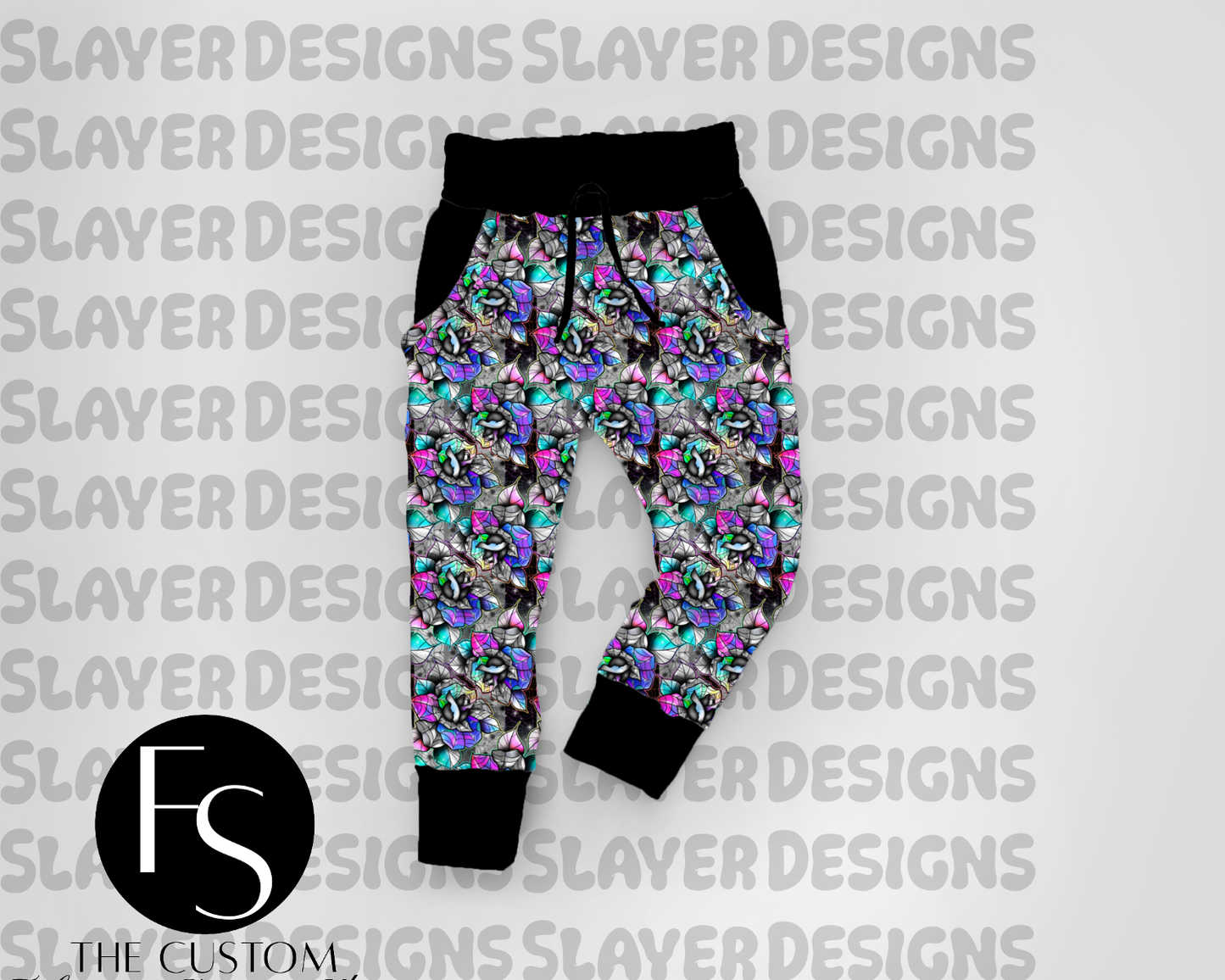 Stained Florals - Bamboo Adult Hoodies + Jogger Sets - PREORDER (ARRIVING END OF MAY / EARLY JUNE)