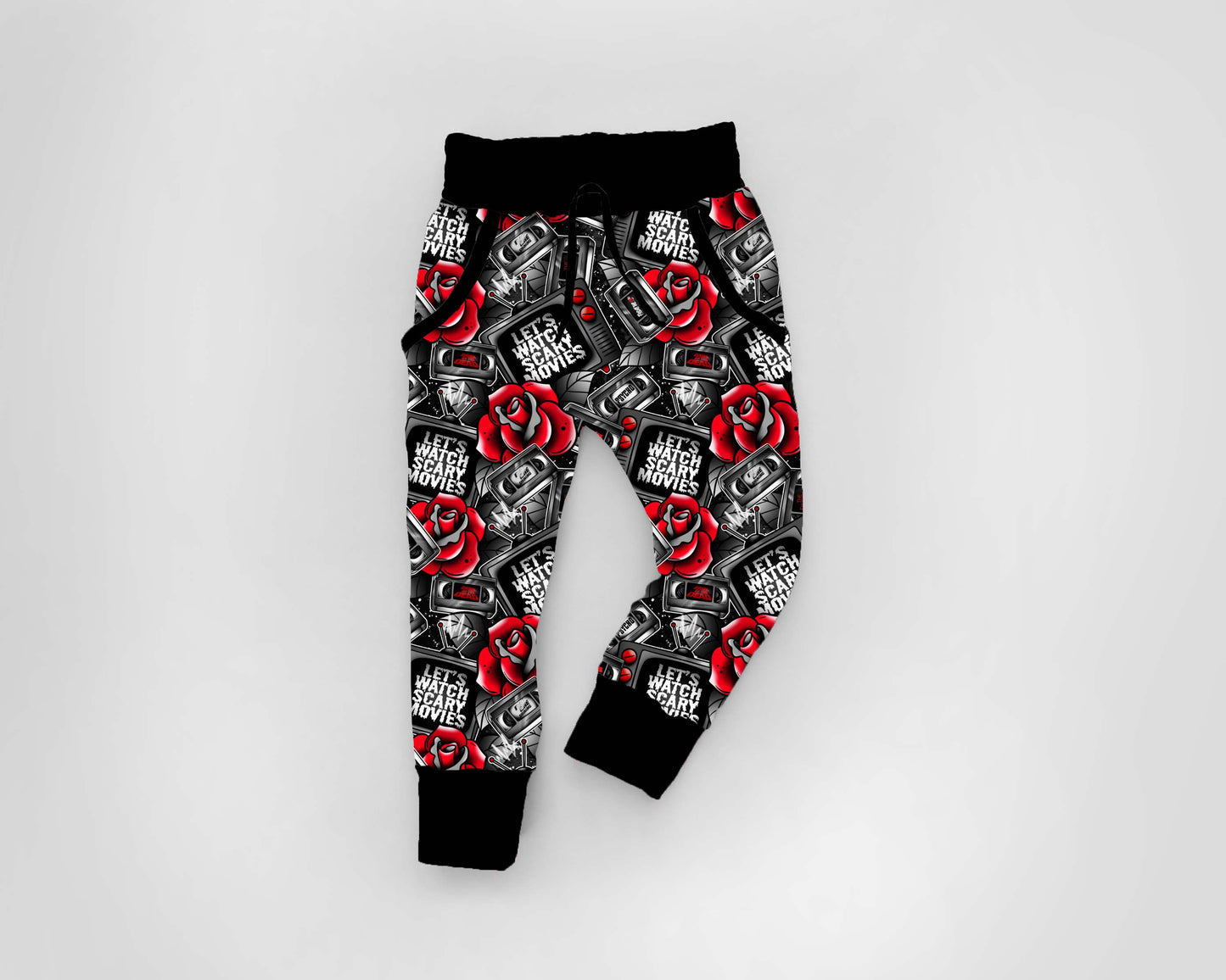 Lets watch scary movies - Bamboo Adult Joggers - RETAIL