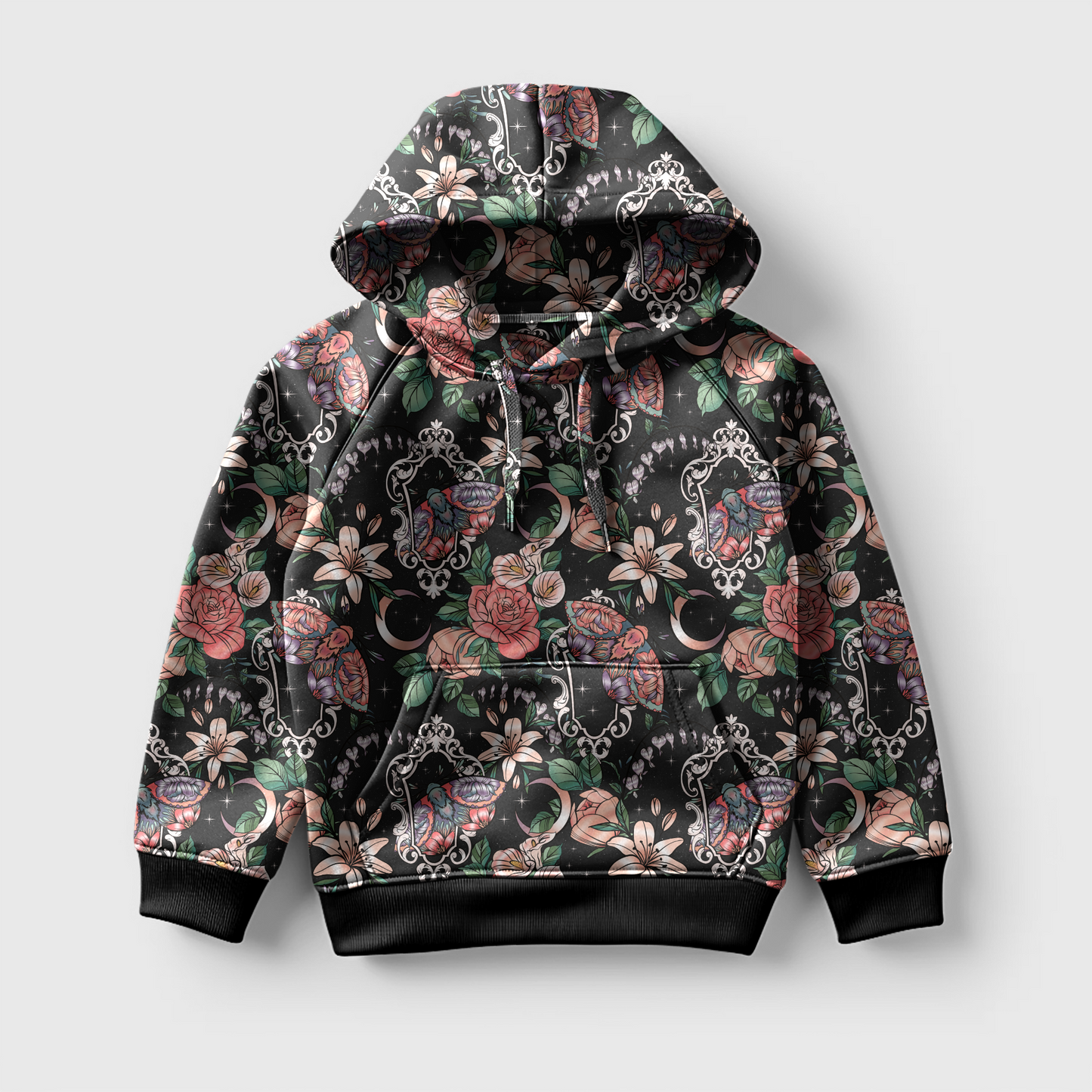Framed Florals - Bamboo Adult Hoodies - PREORDER (ARRIVING END OF MAY / EARLY JUNE)