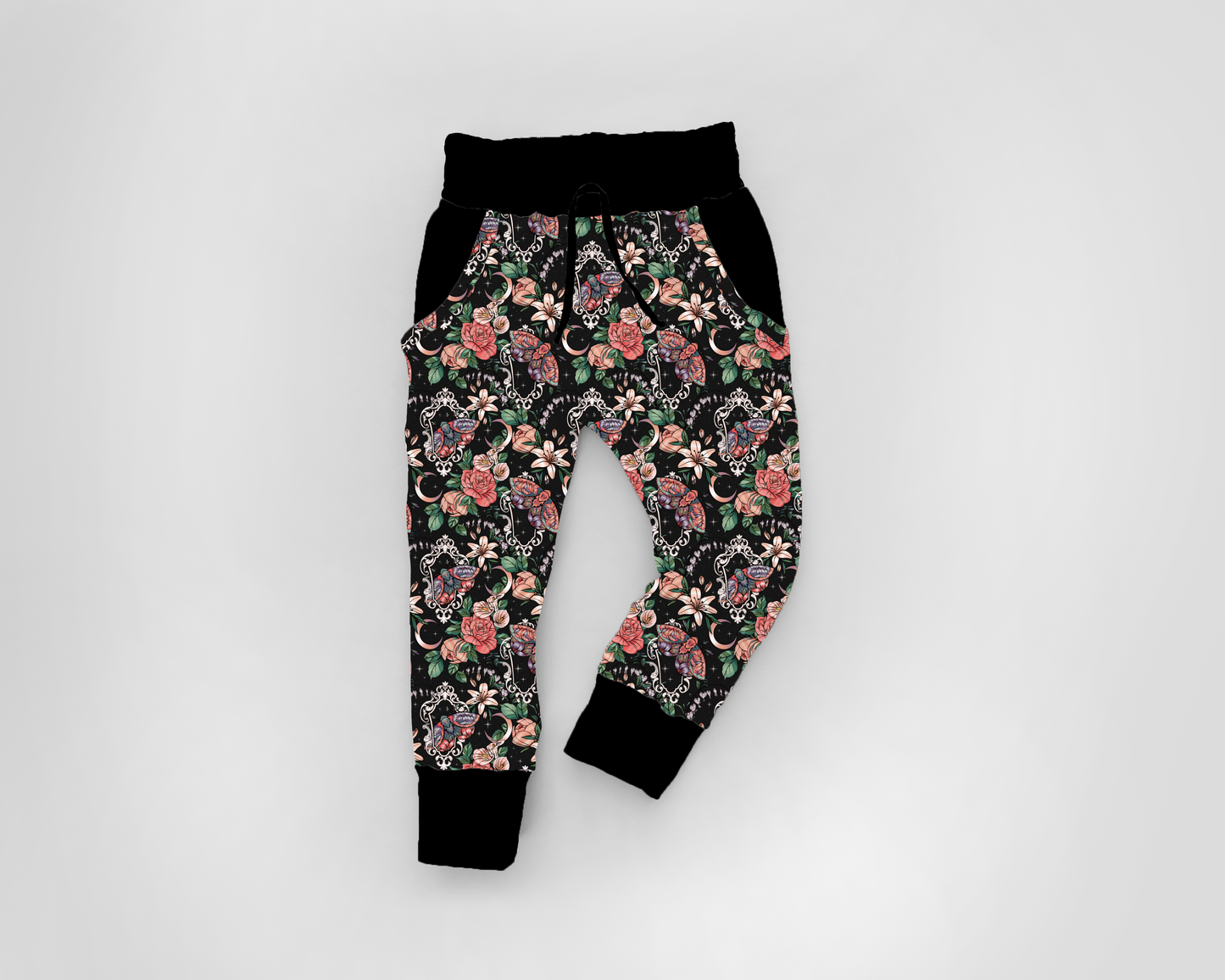 Floral Frames - Bamboo Adult Joggers - PREORDER (ARRIVING END OF MAY / EARLY JUNE)